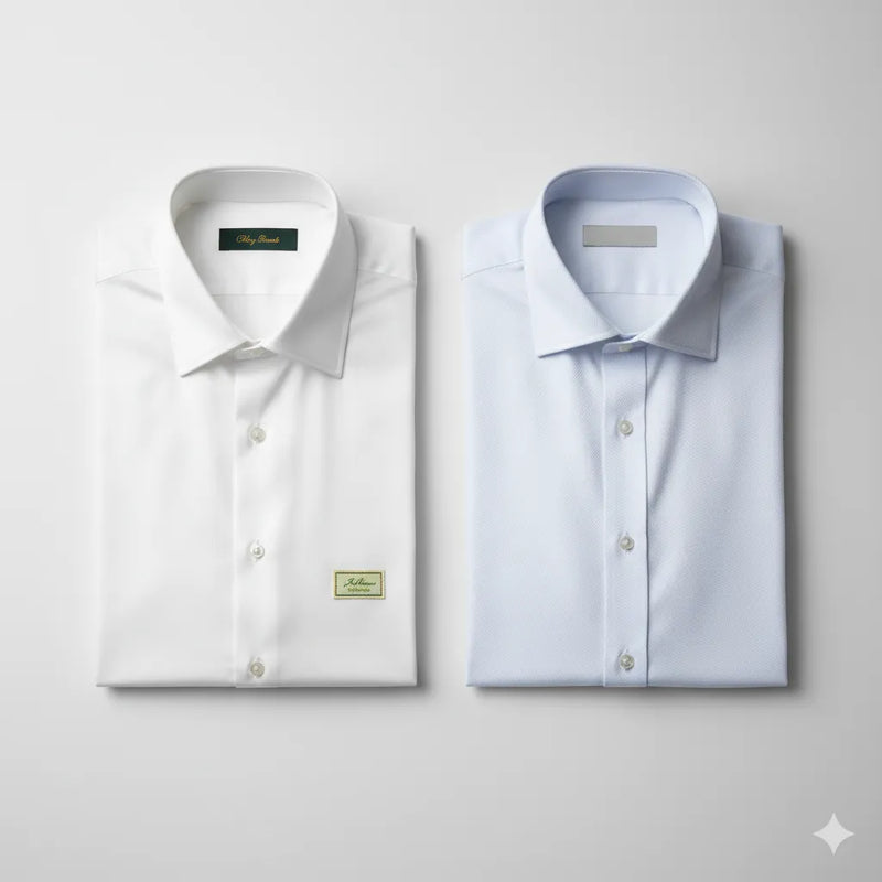 Gabbiano Royal bamboo dress shirt versus Charles Tyrwhitt cotton dress shirt side by side — an honest comparison of fabric, fit, and value