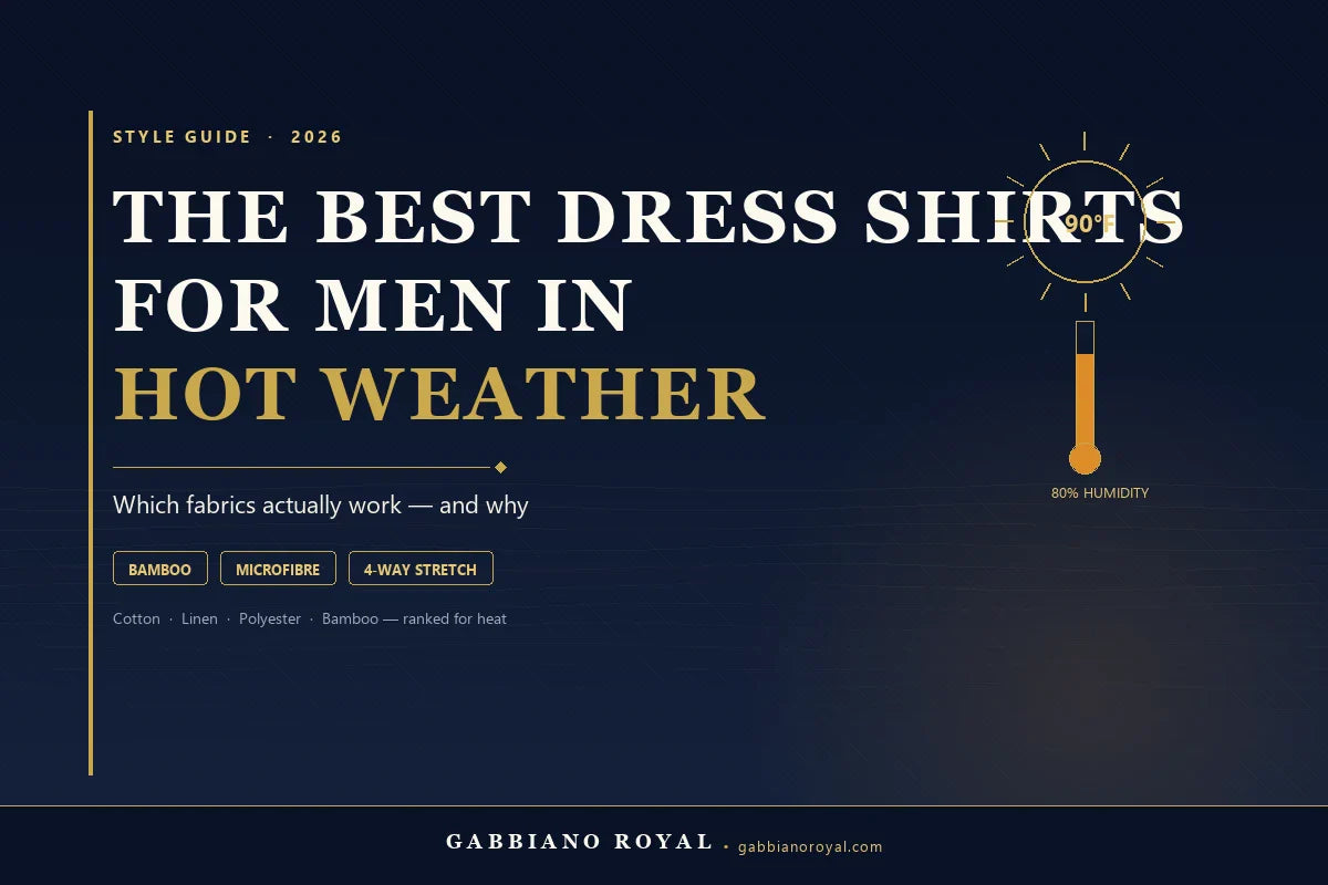 guide to dress shirts The Best Dress Shirts for Men in Hot Weather (2026 Guide) – Gabbiano Royal