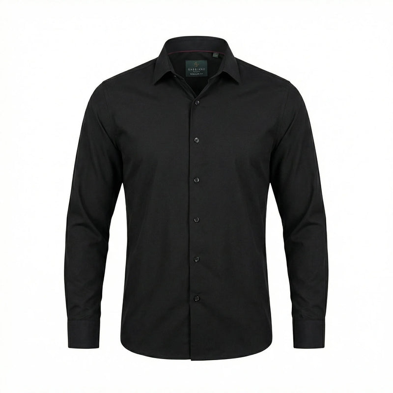 Gabbiano Royal Classic Bamboo Dress Shirt Black Model