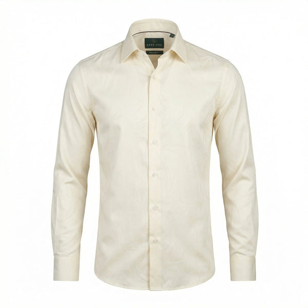 Gabbiano Royal Classic Bamboo Dress Shirt Cream Model