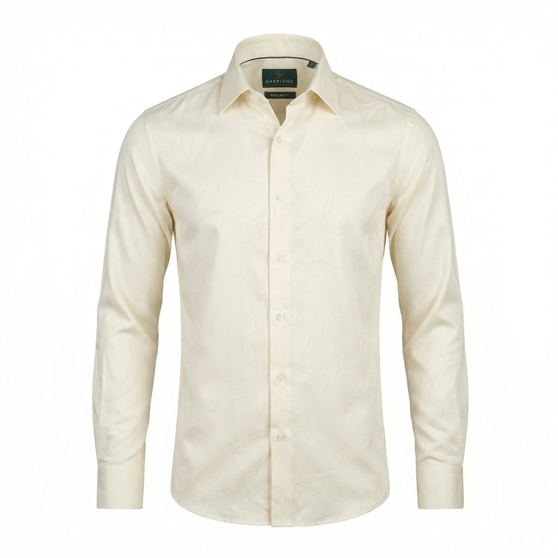 Gabbiano Royal Classic Bamboo Dress Shirt Cream Model