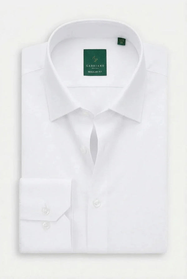 Gabbiano Royal Classic Bamboo Dress Shirt in White Main