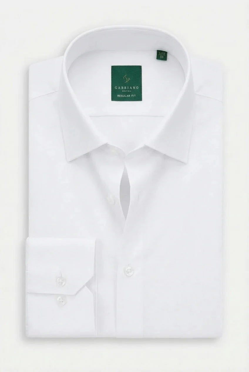 Gabbiano Royal Classic Bamboo Dress Shirt in White Main